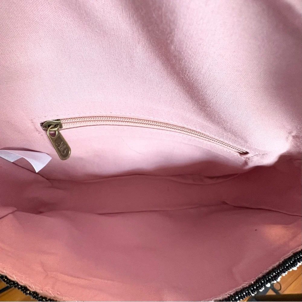 Floral Beaded Shoulder Bag NWT America And Beyond Sparkly Springy Intricate - Picture 13 of 16